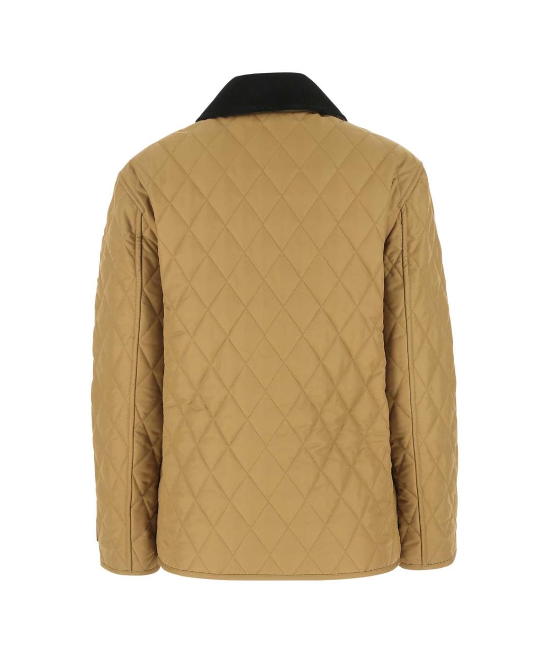 BURBERRY Бежевая полиэстеровая куртка, фото 2