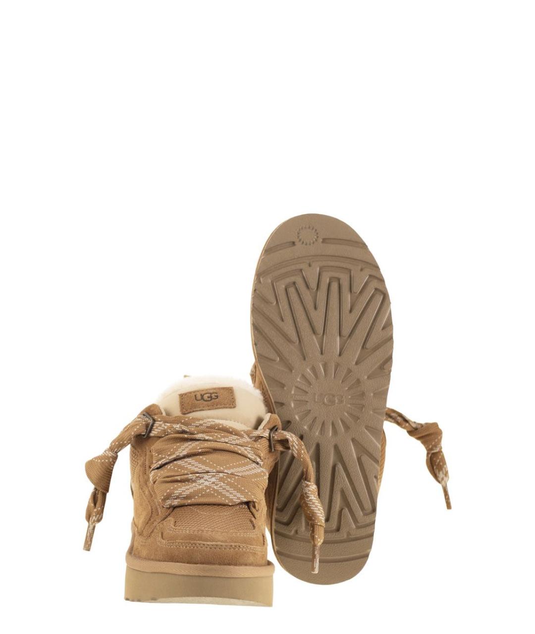 UGG AUSTRALIA Коричневые замшевые кроссовки, фото 5