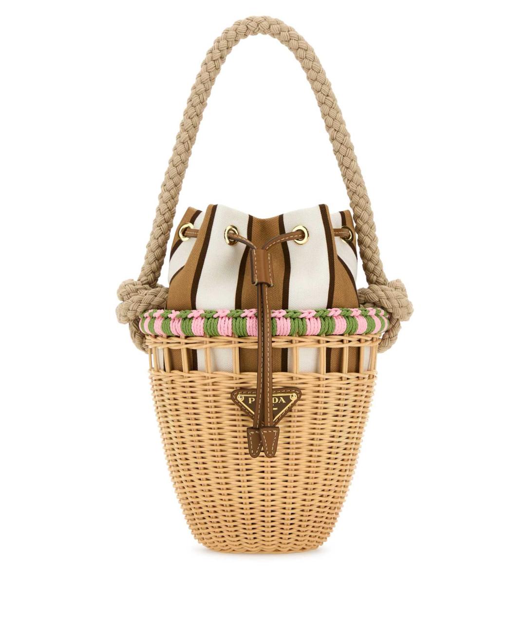 PRADA Бежевая сумка с короткими ручками, фото 1