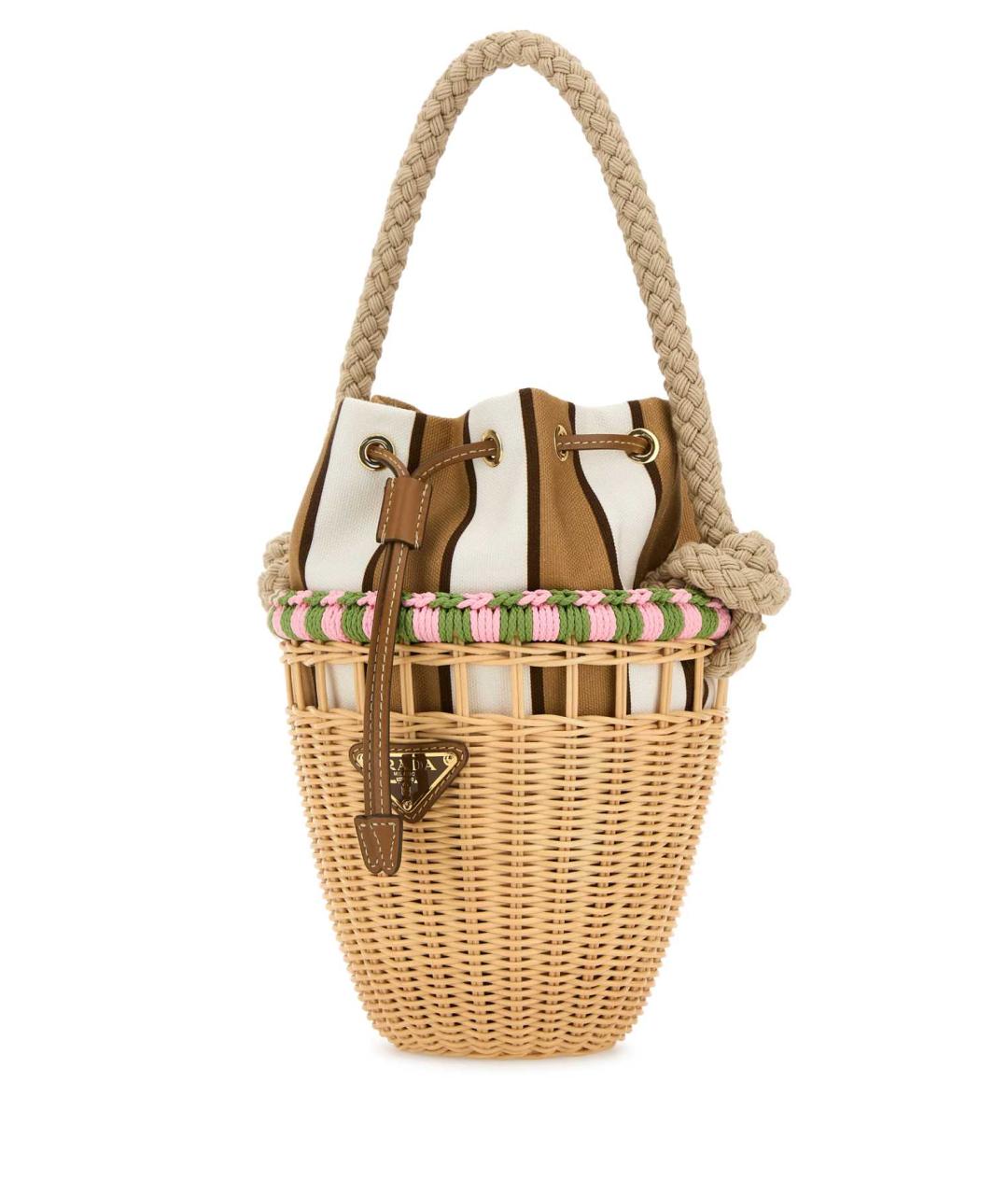 PRADA Бежевая сумка с короткими ручками, фото 2