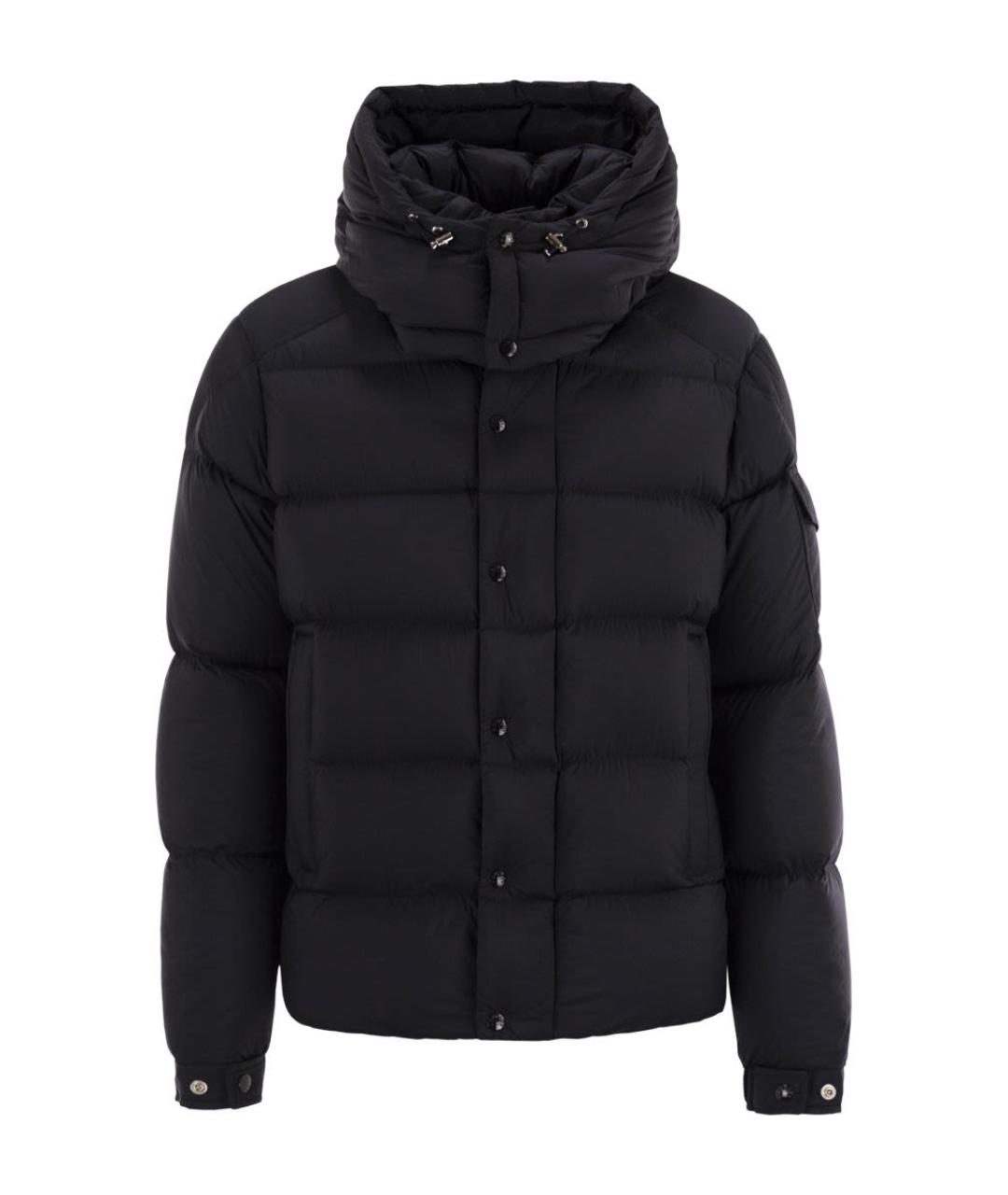 MONCLER Темно-синяя полиамидовая куртка, фото 1