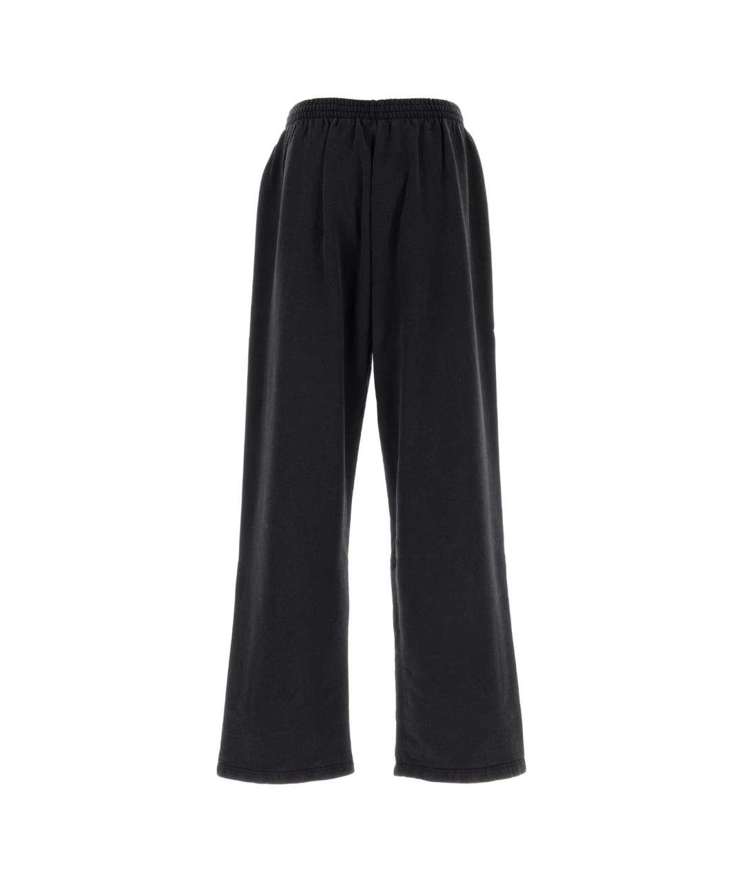 BALENCIAGA Черные хлопковые повседневные брюки, фото 2