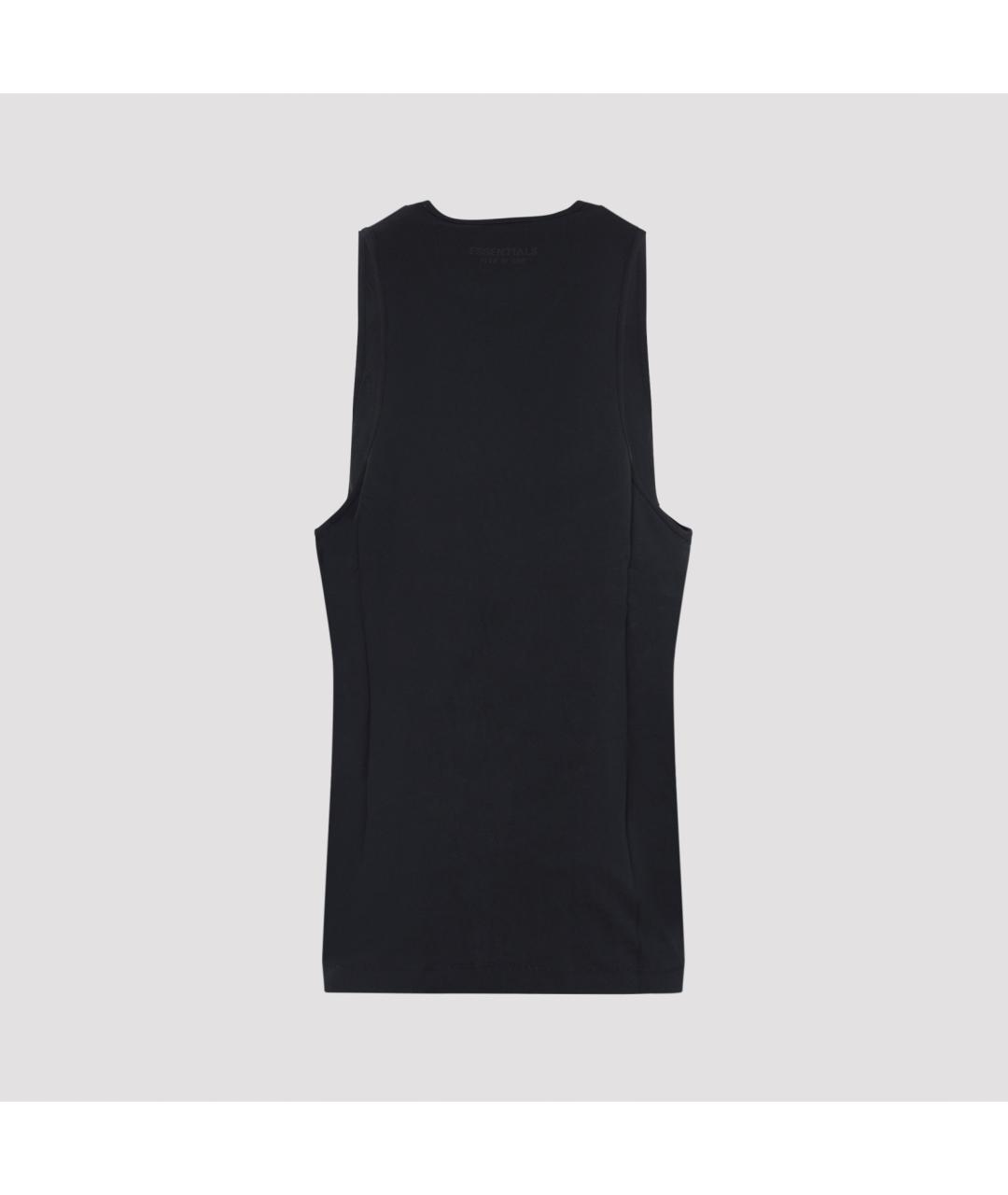 FEAR OF GOD ESSENTIALS Черная хлопковая майка, фото 3