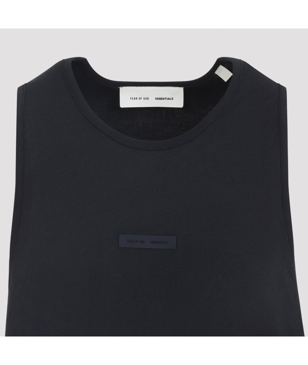 FEAR OF GOD ESSENTIALS Черная хлопковая майка, фото 4