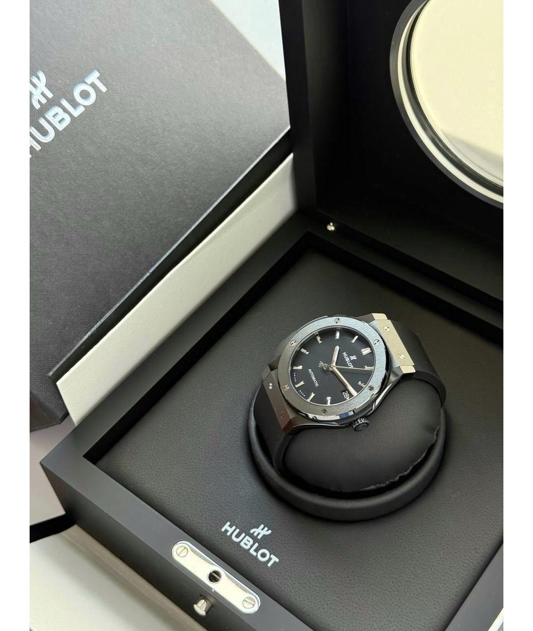 HUBLOT Черные керамические часы, фото 6