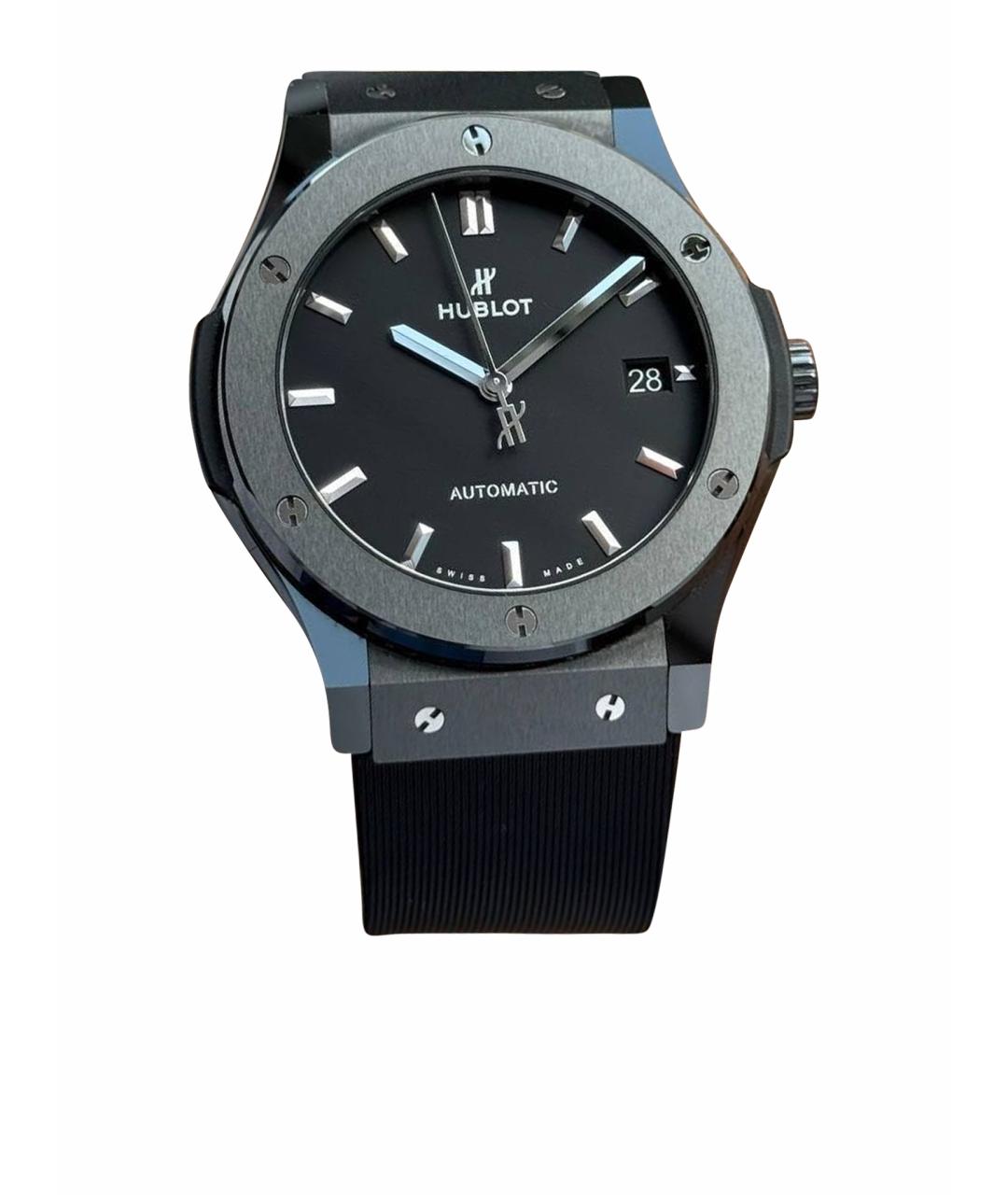 HUBLOT Черные керамические часы, фото 1