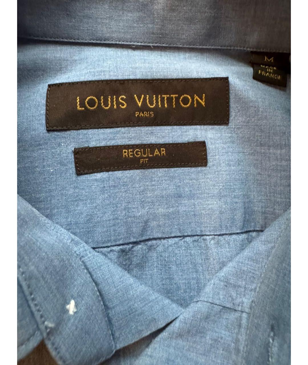 LOUIS VUITTON Синяя кэжуал рубашка, фото 4