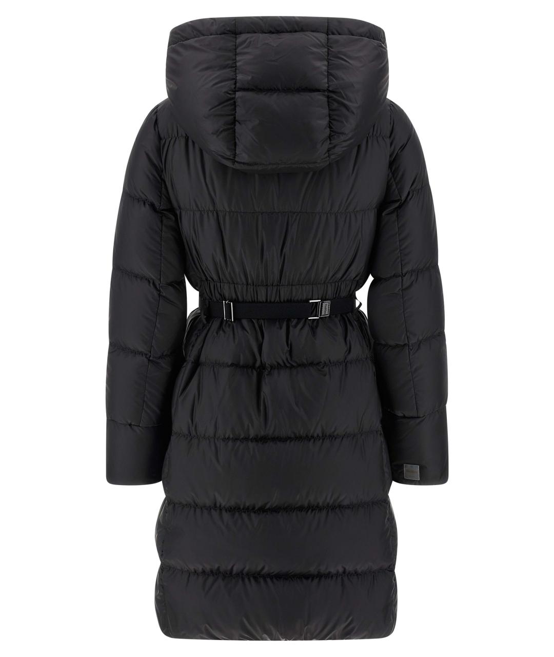 MAX MARA Черный полиэстеровый пуховик, фото 2