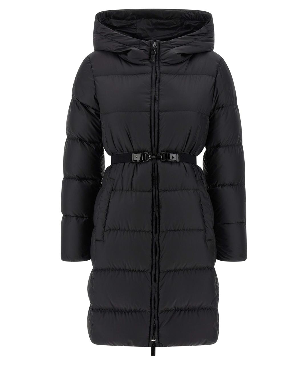 MAX MARA Черный полиэстеровый пуховик, фото 1