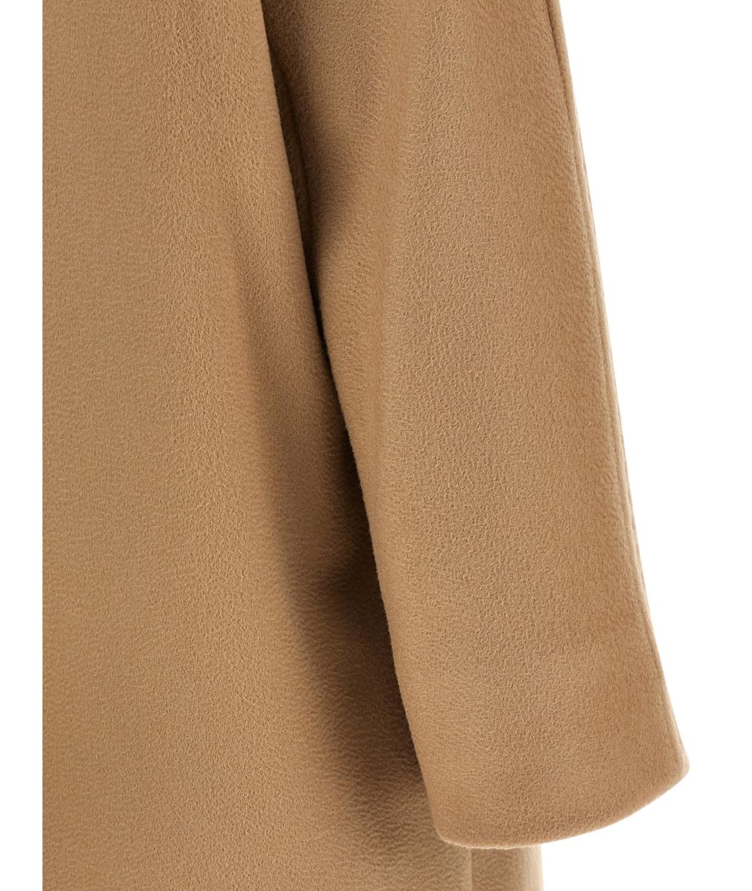 MAX MARA STUDIO Бежевое шерстяное пальто, фото 4