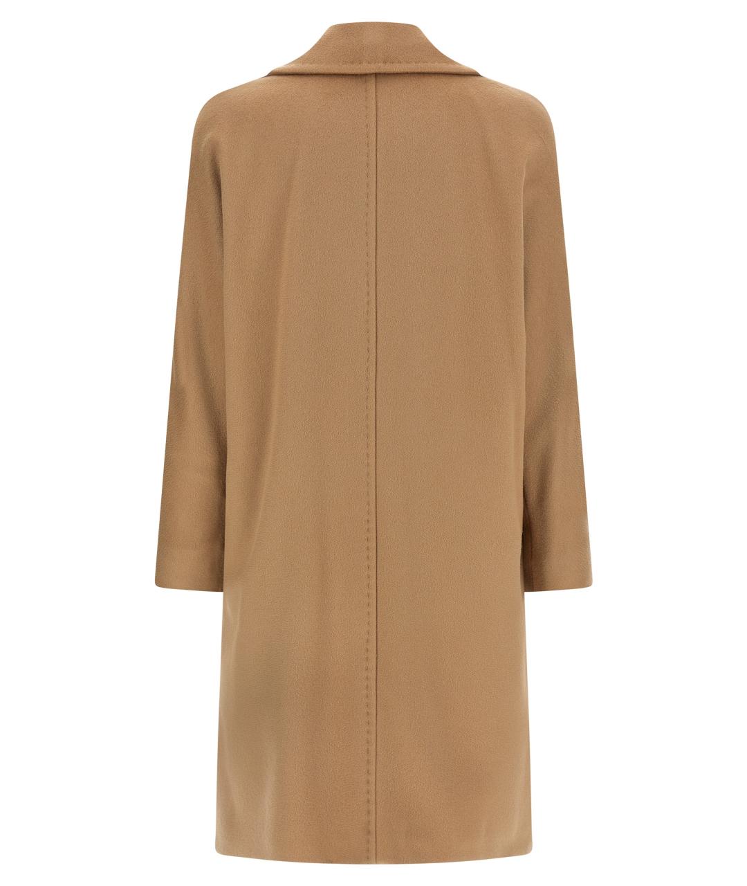 MAX MARA STUDIO Бежевое шерстяное пальто, фото 2