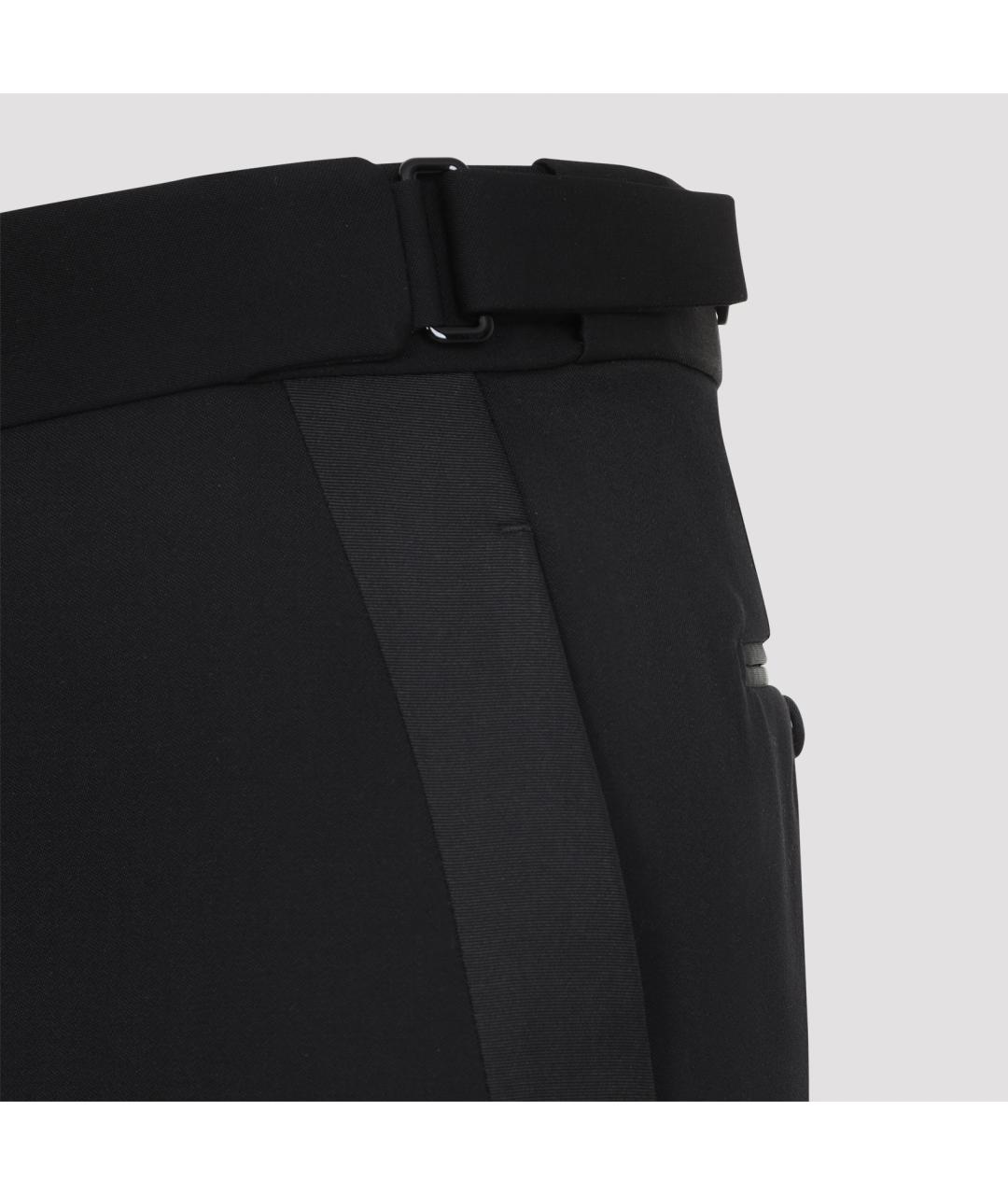 TOM FORD Черные шерстяные повседневные брюки, фото 4