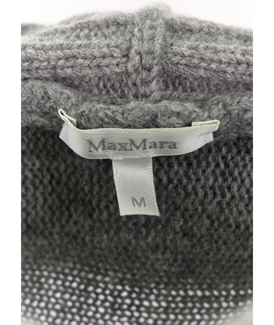 MAX MARA Серый шерстяной джемпер / свитер, фото 5