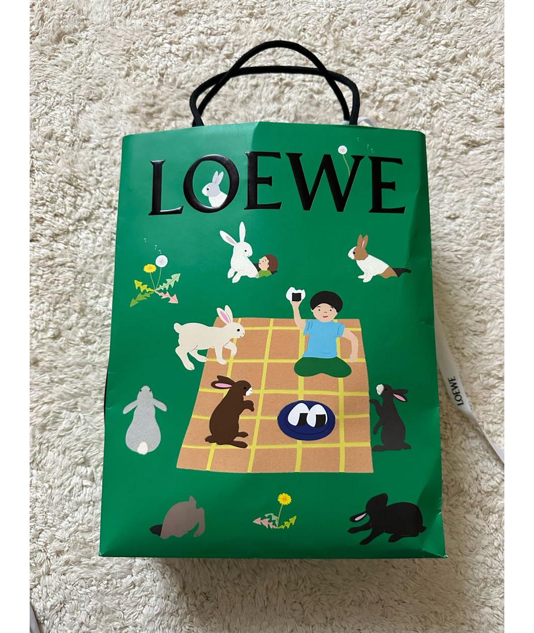 LOEWE Белый шерстяной шарф, фото 5