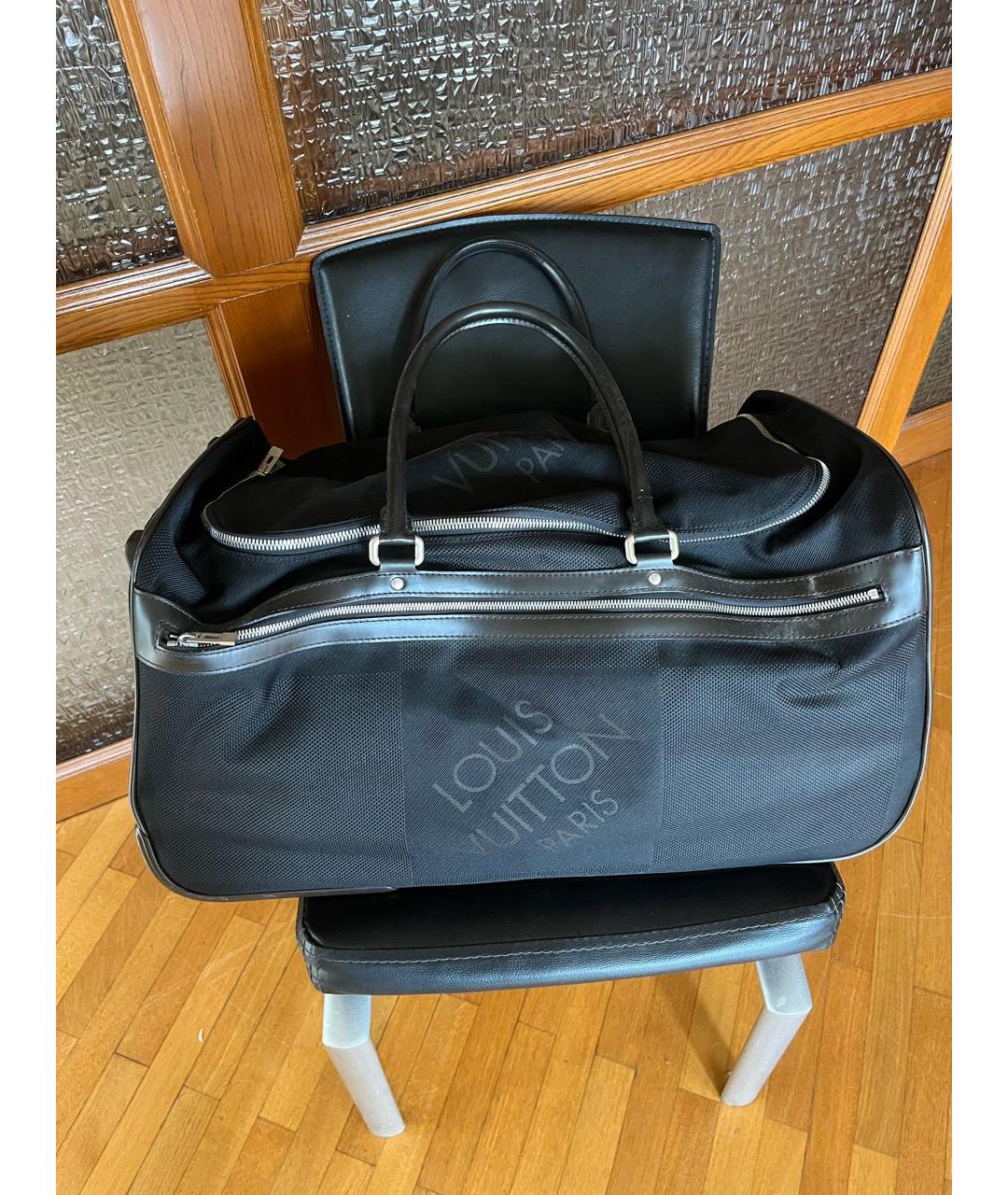 LOUIS VUITTON Черный чемодан, фото 8