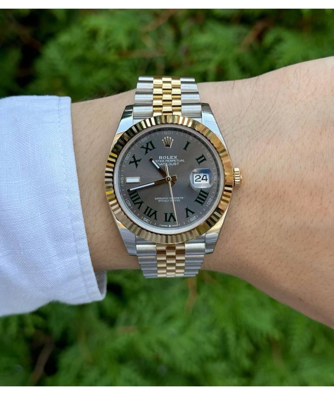 ROLEX Серые часы, фото 8
