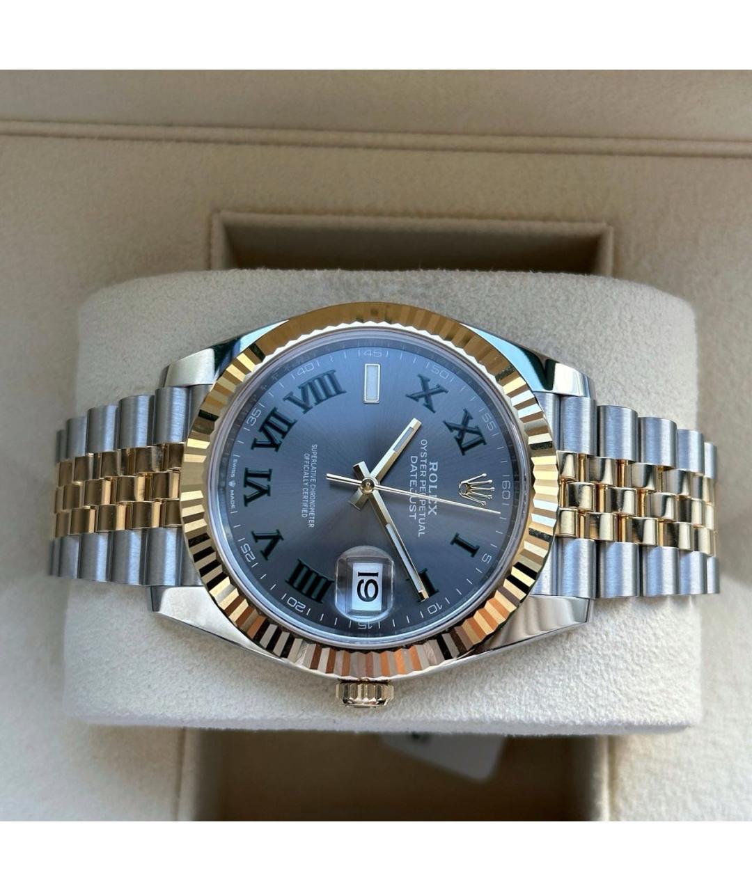 ROLEX Серые часы, фото 4