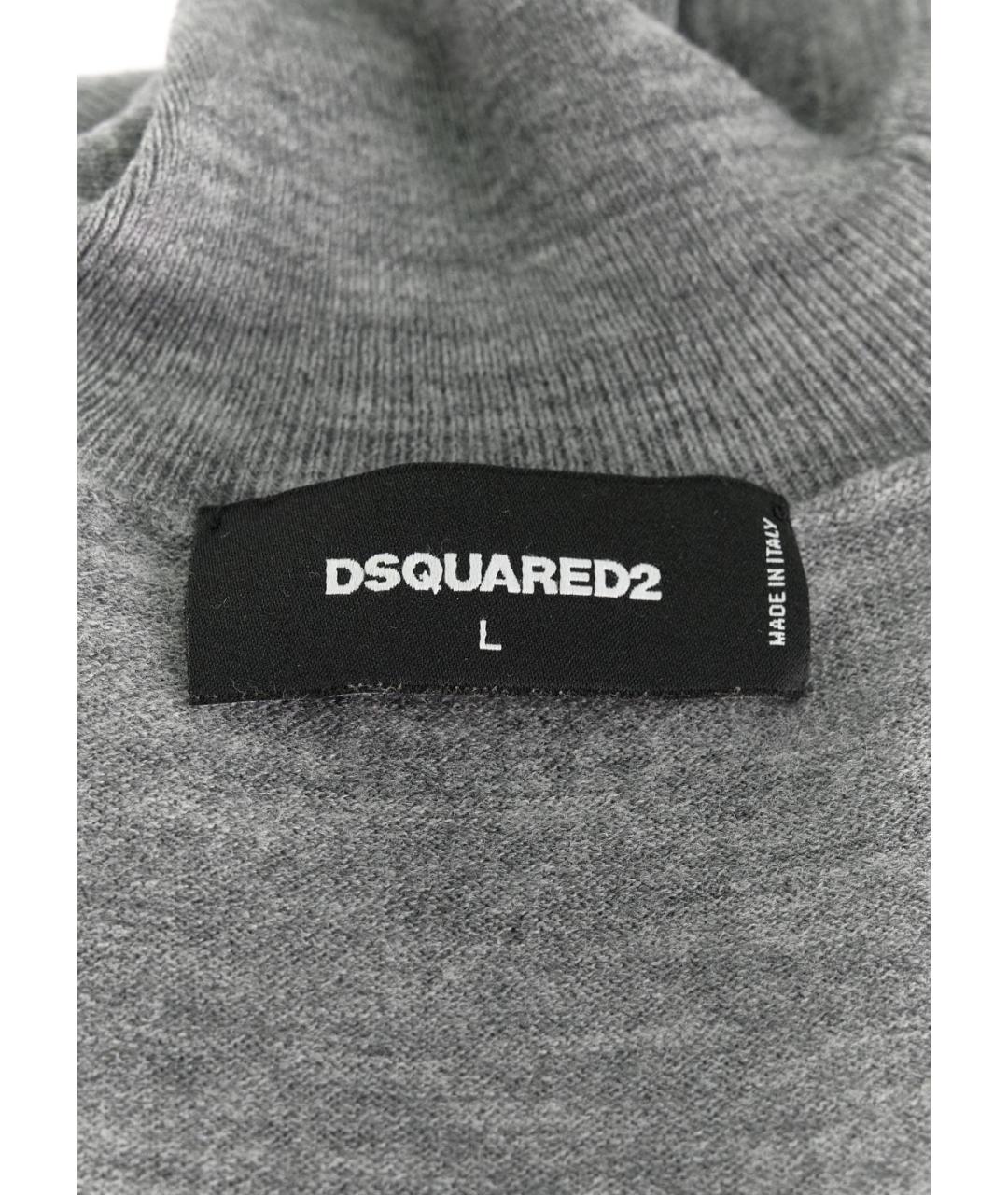 DSQUARED2 Серый шерстяной джемпер / свитер, фото 3