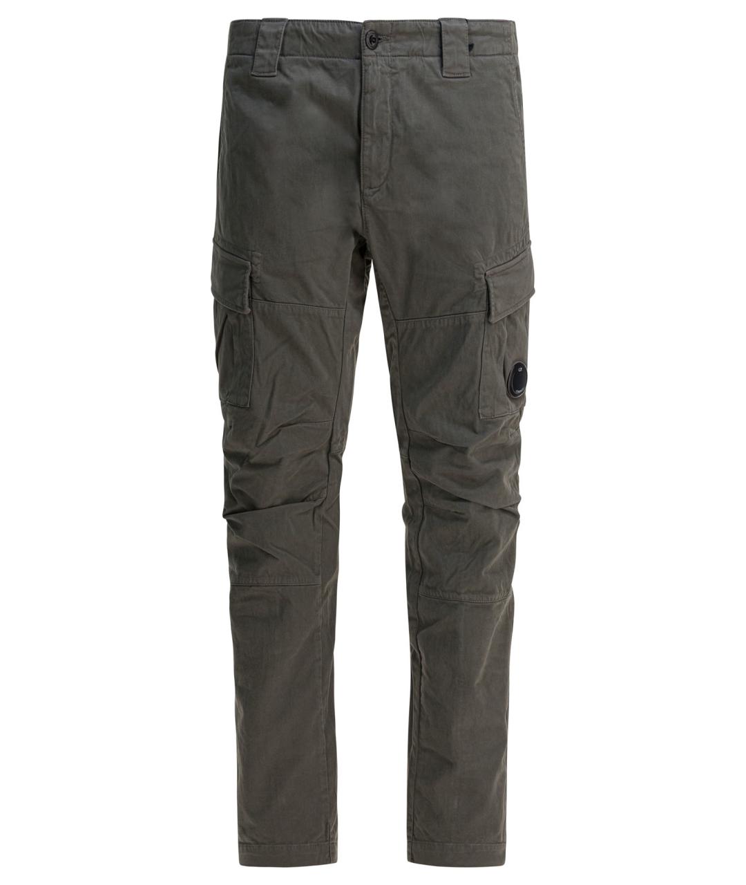 CP COMPANY Серые хлопковые повседневные брюки, фото 1