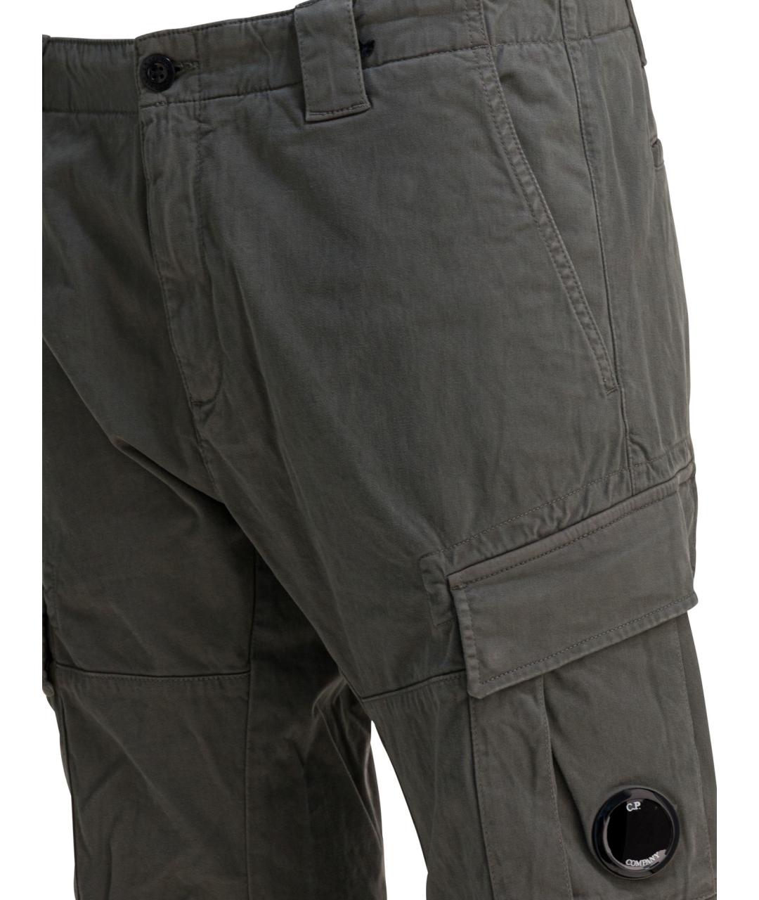 CP COMPANY Серые хлопковые повседневные брюки, фото 4
