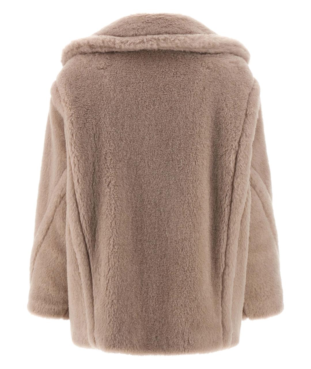 MAX MARA Бежевая шерстяная шуба, фото 2