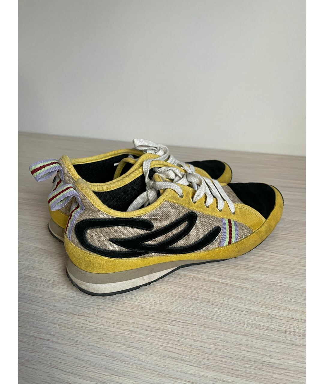 CHRISTIAN LACROIX Желтые замшевые кроссовки, фото 4