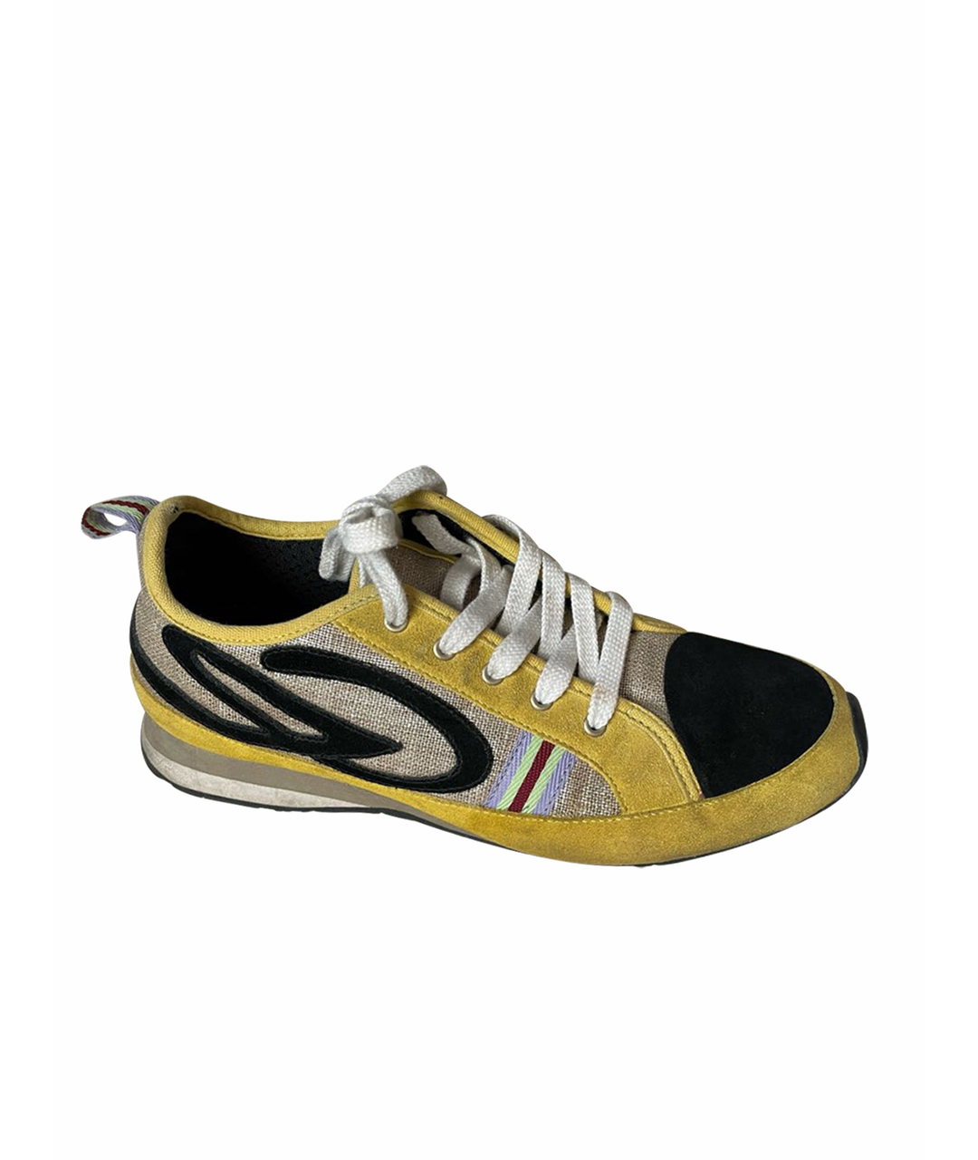 CHRISTIAN LACROIX Желтые замшевые кроссовки, фото 1