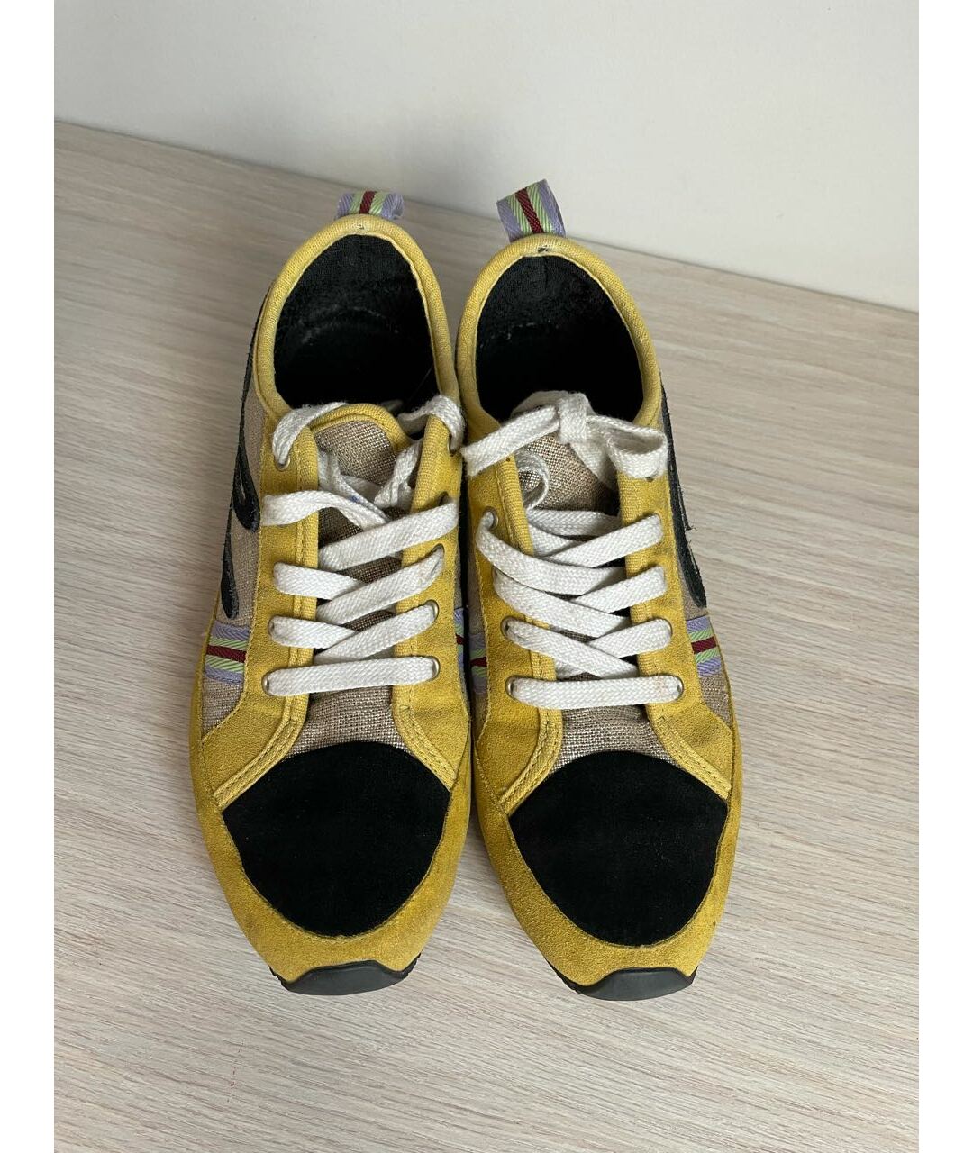 CHRISTIAN LACROIX Желтые замшевые кроссовки, фото 2