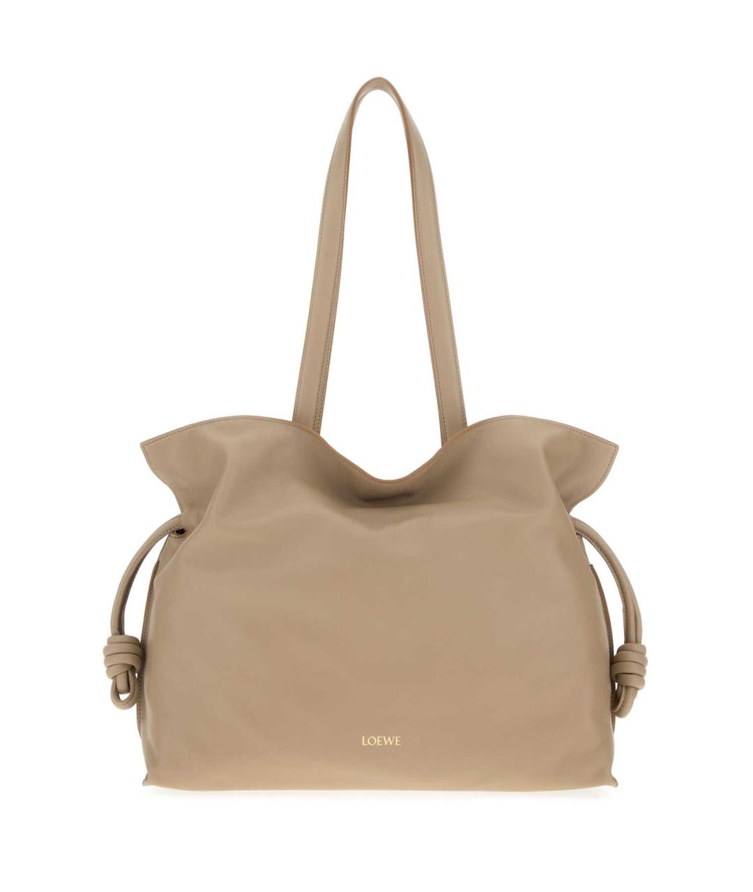 LOEWE Бежевая кожаная сумка тоут, фото 1