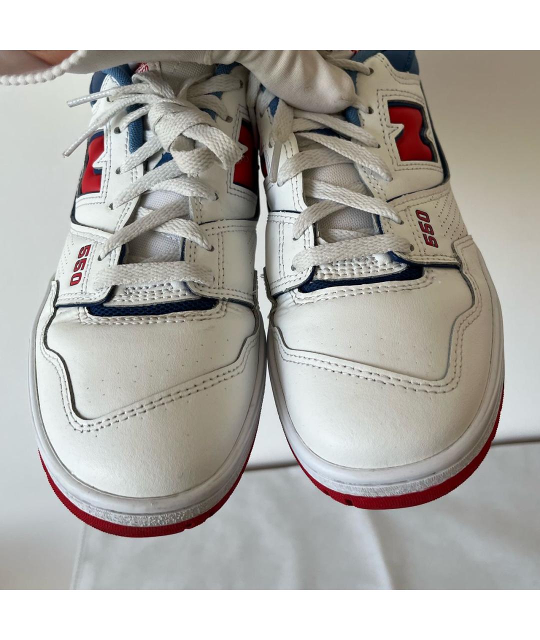 NEW BALANCE Белые кожаные кеды, фото 6