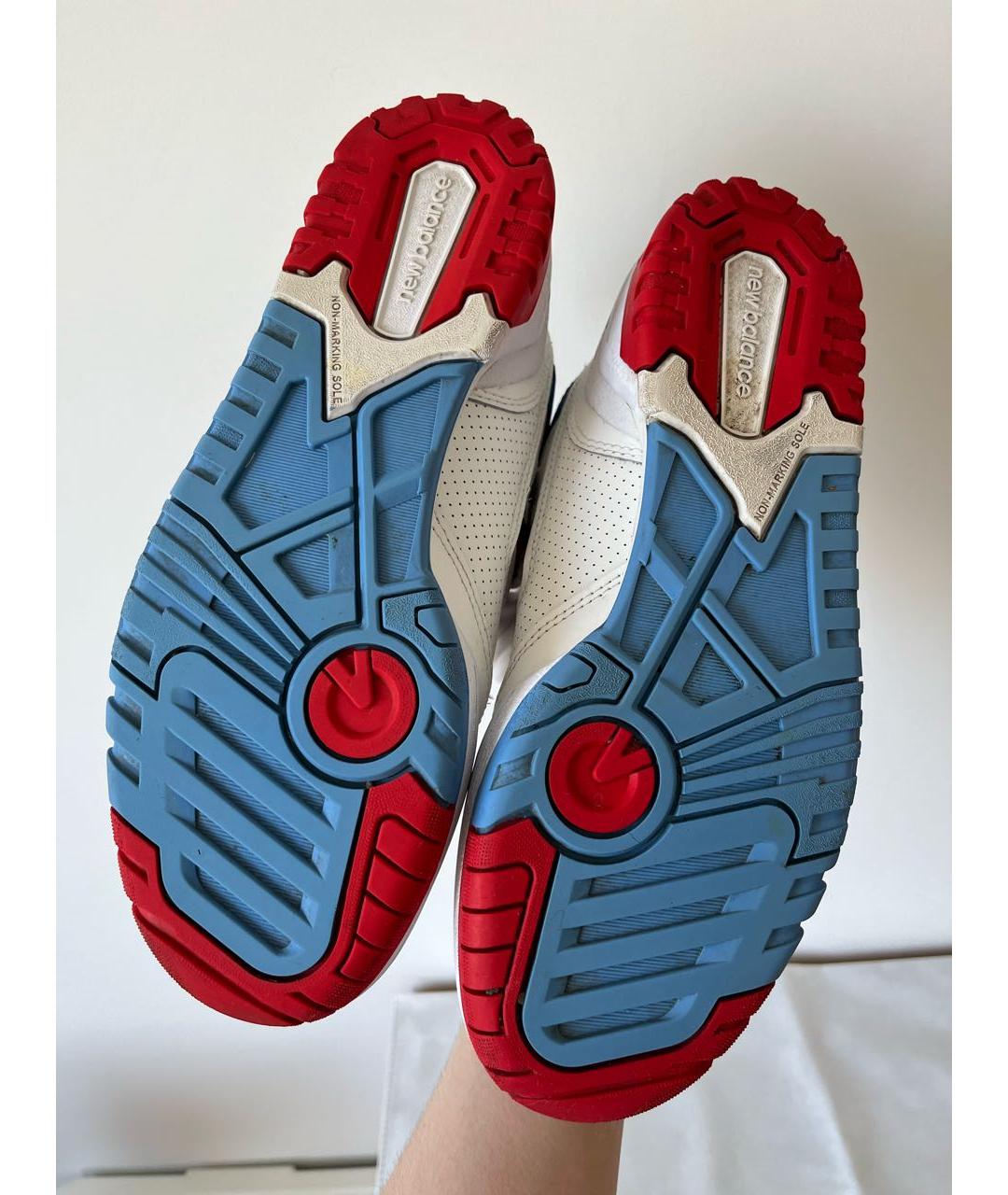 NEW BALANCE Белые кожаные кеды, фото 5