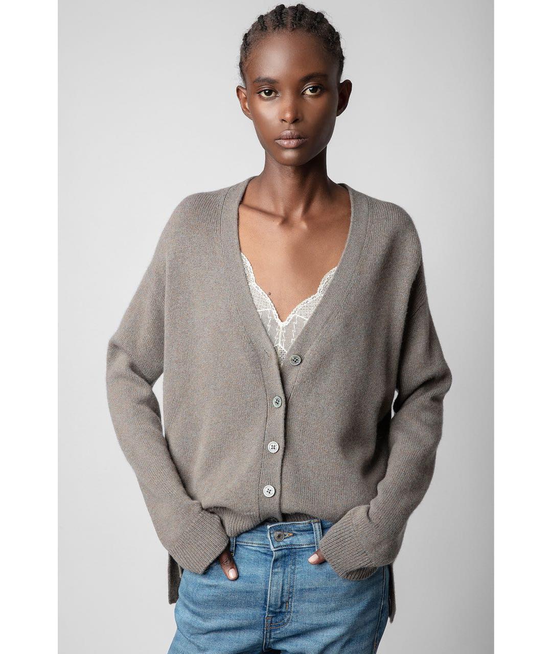 ZADIG & VOLTAIRE Бежевый кашемировый кардиган, фото 3