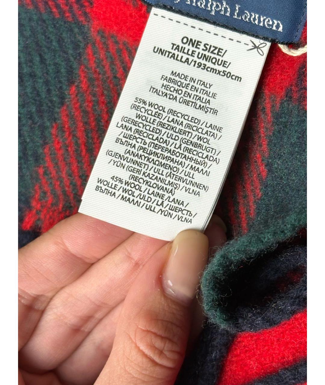 POLO RALPH LAUREN Шерстяной шарф, фото 7
