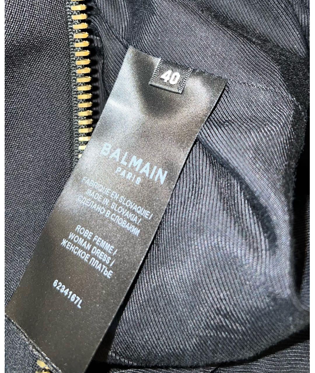 BALMAIN Черное повседневное платье, фото 5