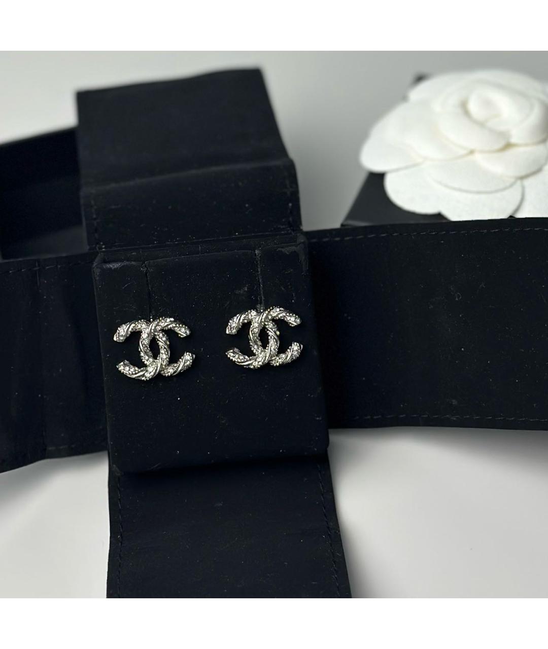 CHANEL Серебряные серьги, фото 8