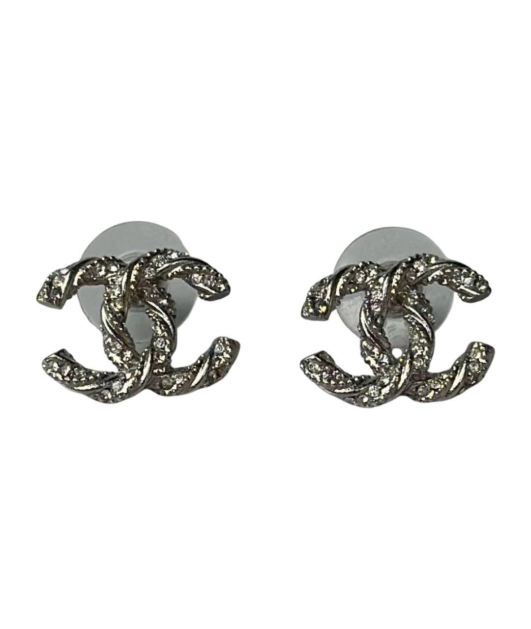 CHANEL Серебряные серьги, фото 1