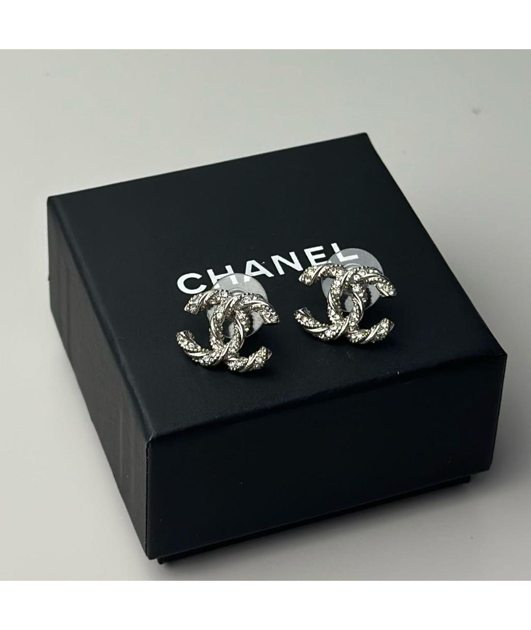 CHANEL Серебряные серьги, фото 6