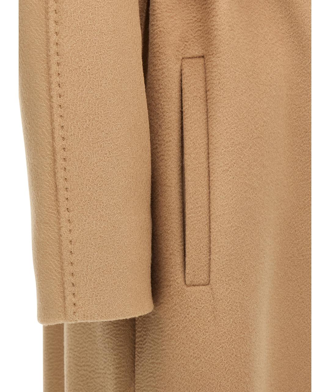 MAX MARA STUDIO Бежевое шерстяное пальто, фото 4