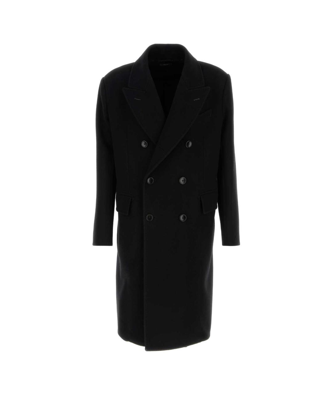 TOM FORD Черное хлопковое пальто, фото 1