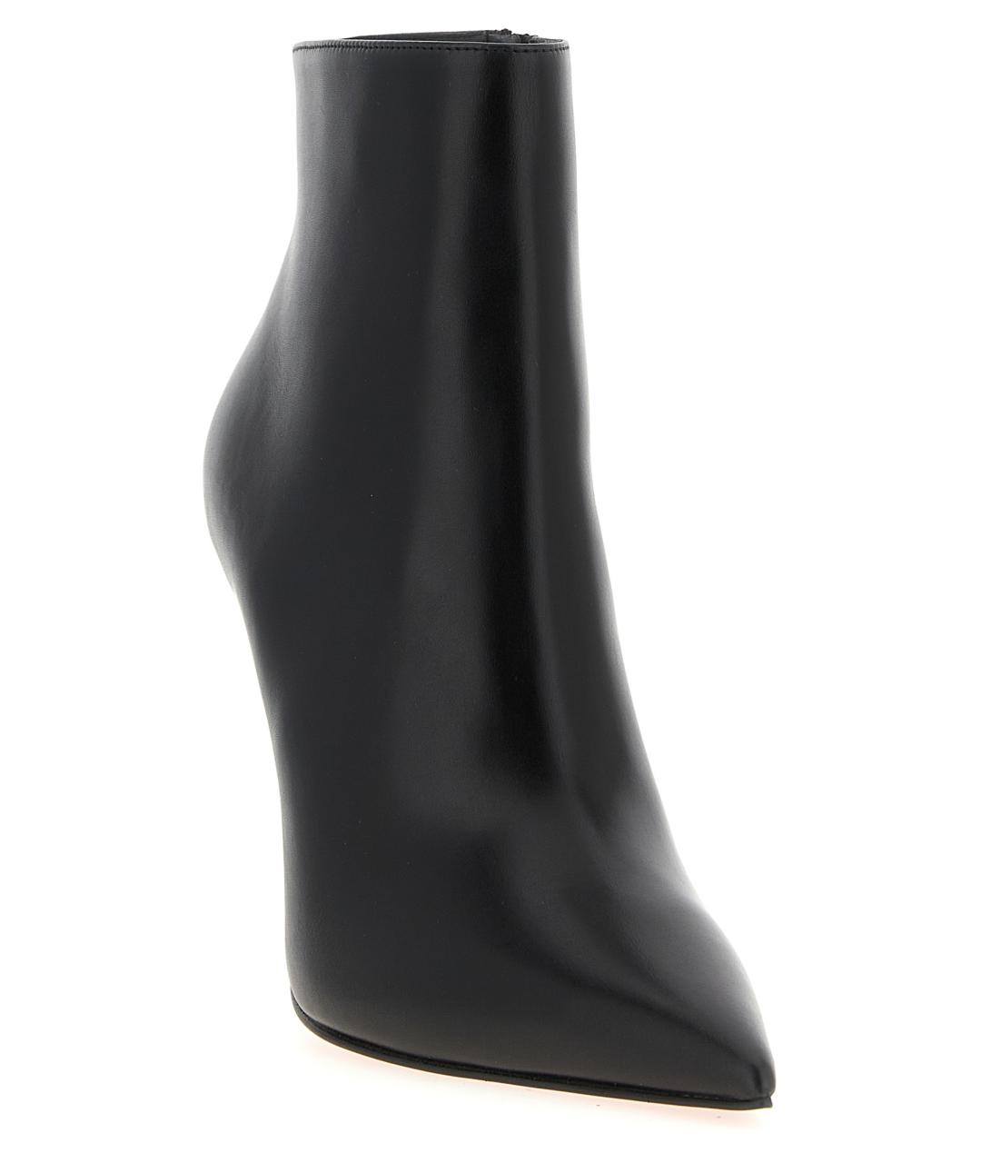 CHRISTIAN LOUBOUTIN Черные кожаные ботильоны, фото 2