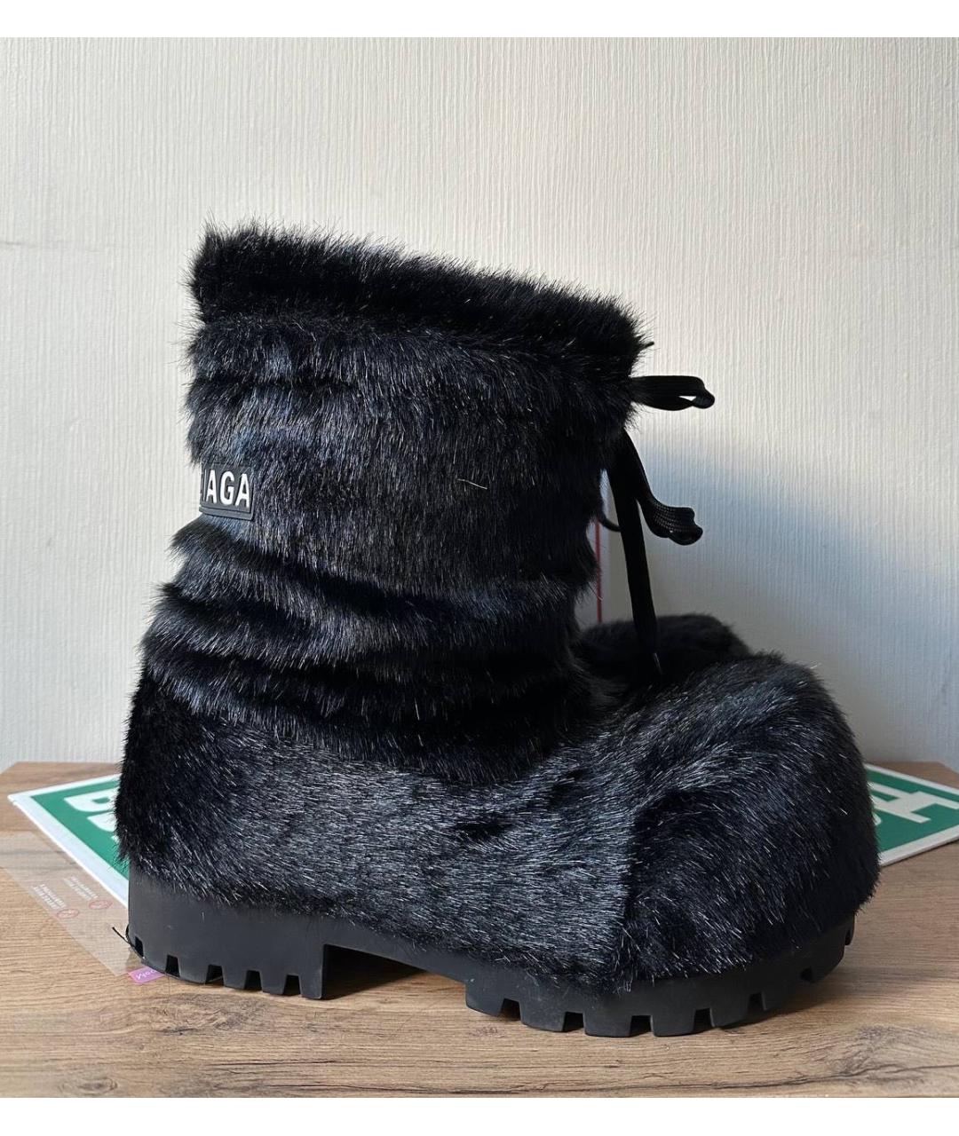 BALENCIAGA Черные высокие ботинки, фото 9