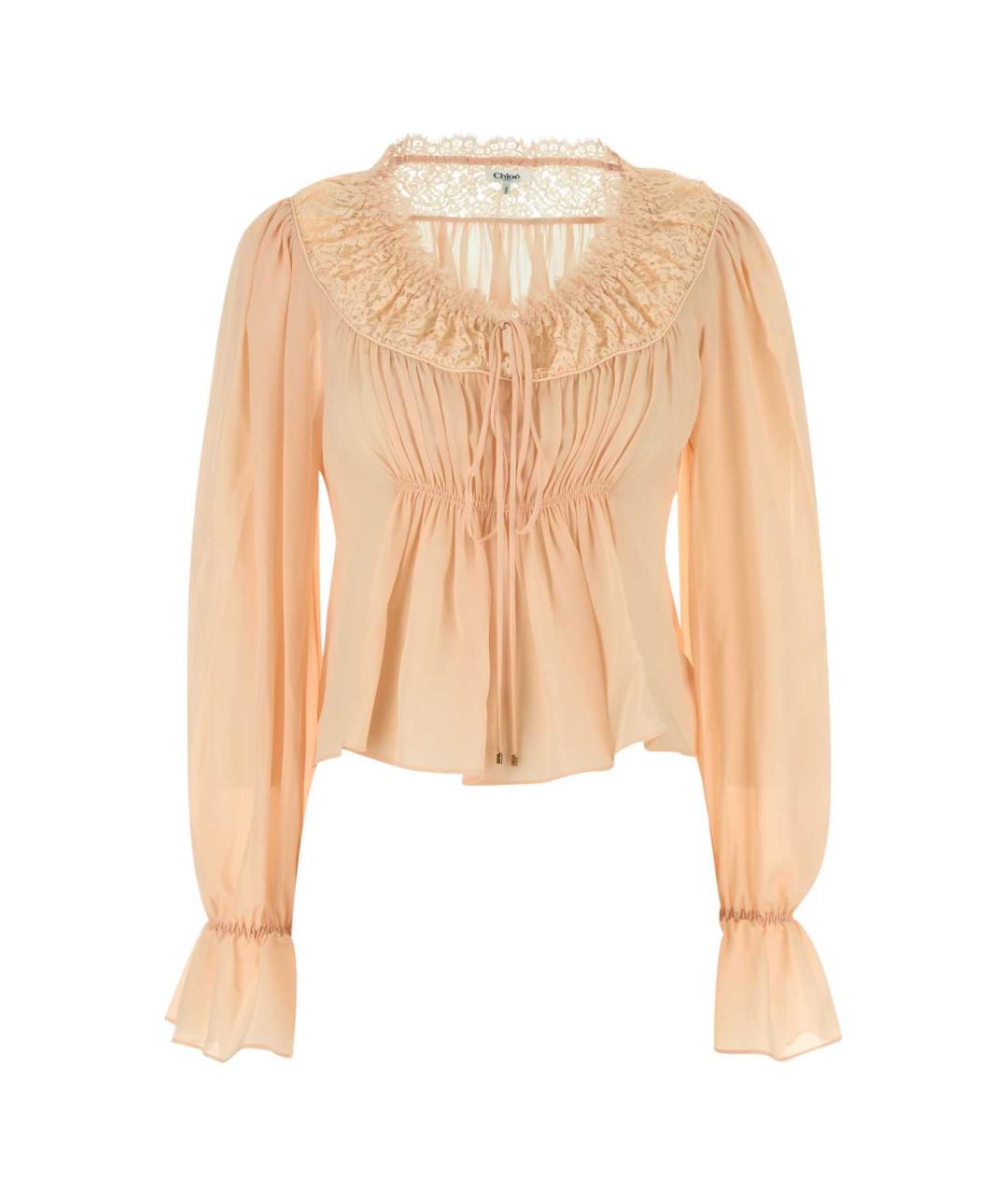 CHLOE Розовый шелковый джемпер / свитер, фото 1