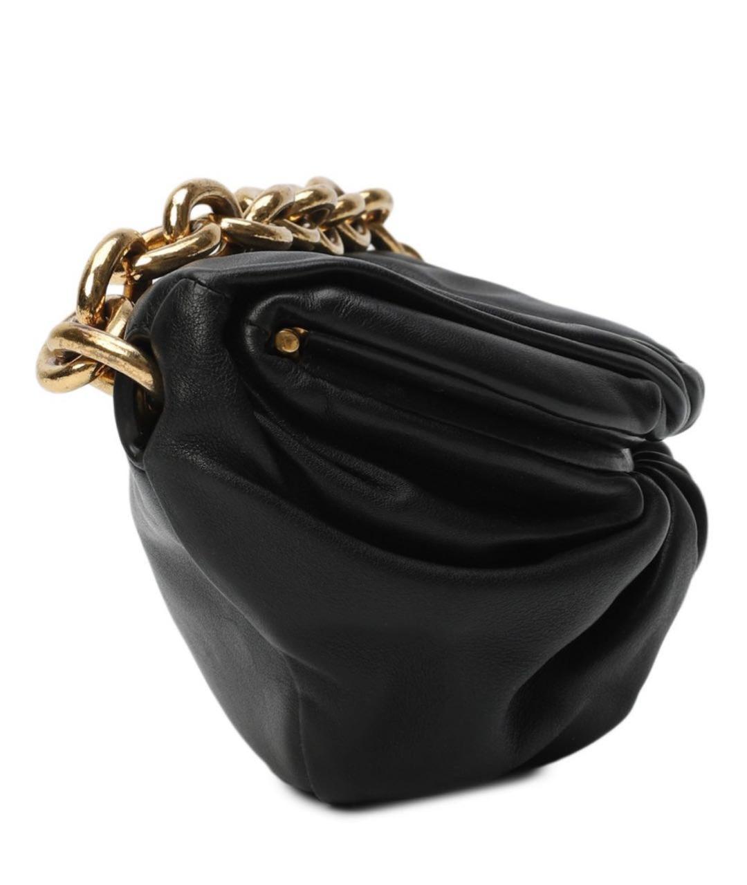 BOTTEGA VENETA Черная кожаная поясная сумка, фото 5
