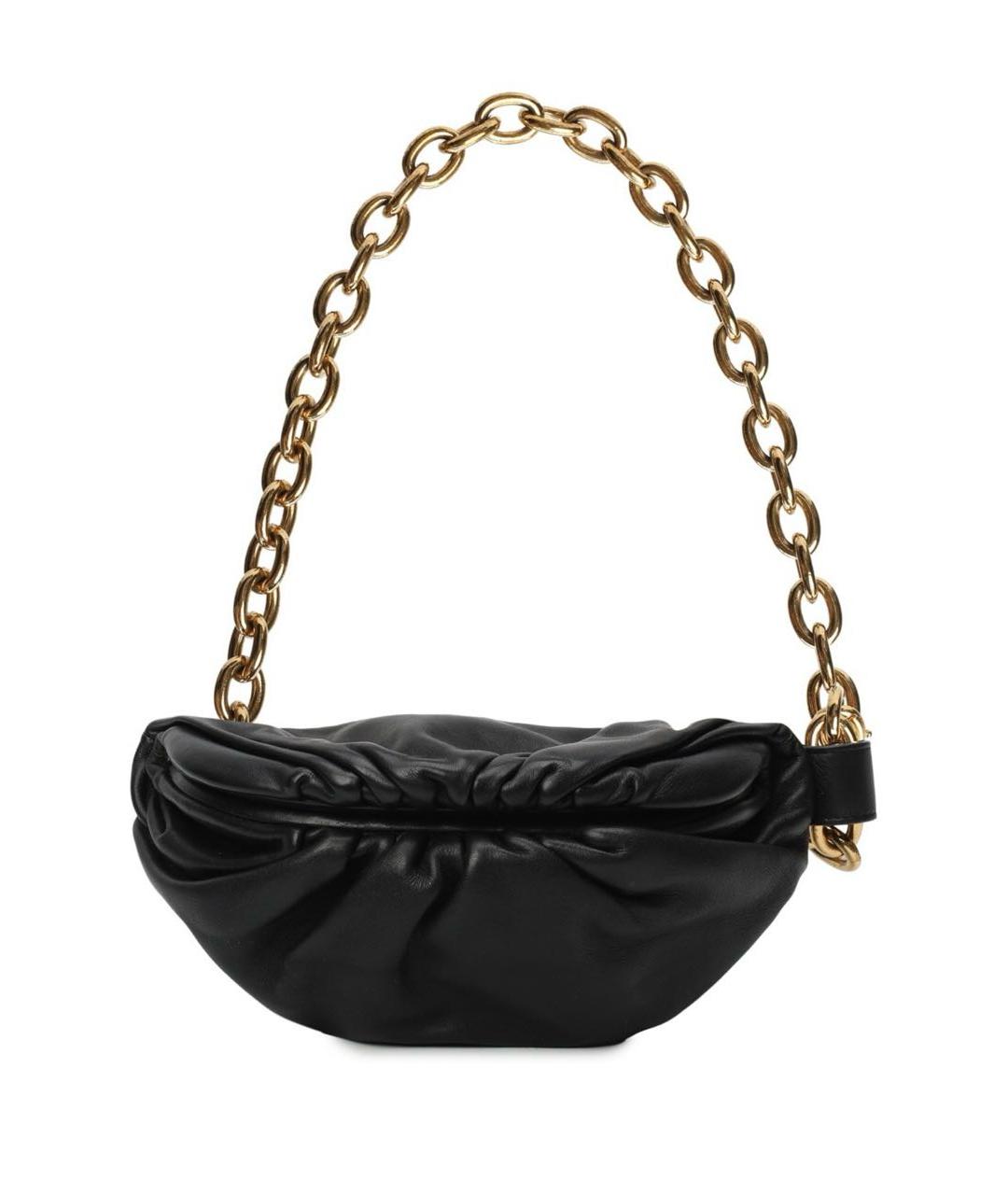 BOTTEGA VENETA Черная кожаная поясная сумка, фото 1