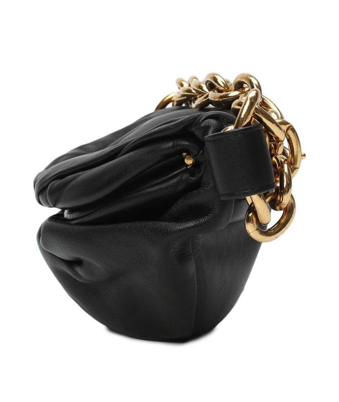 BOTTEGA VENETA Черная кожаная поясная сумка, фото 4