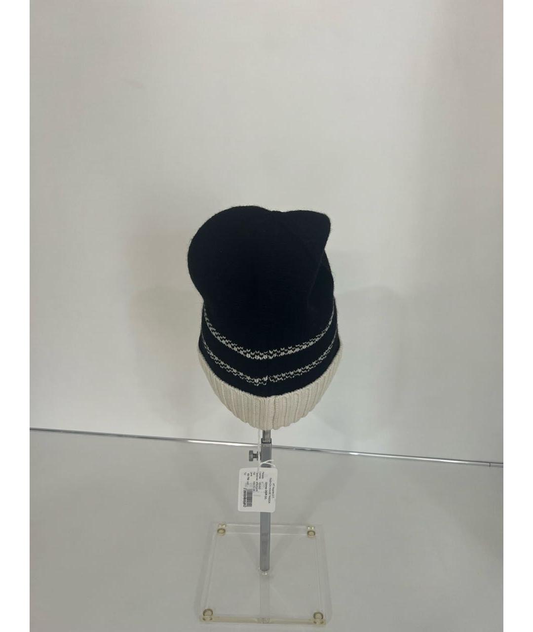 CHRISTIAN DIOR Черная шерстяная шапка, фото 6