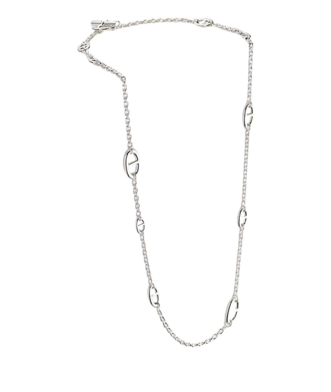 HERMES Серебряное серебряное колье, фото 1