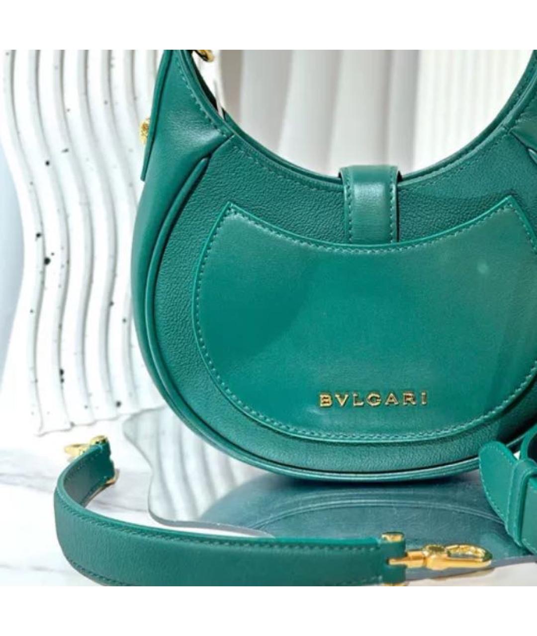 BVLGARI Кожаная сумка с короткими ручками, фото 4