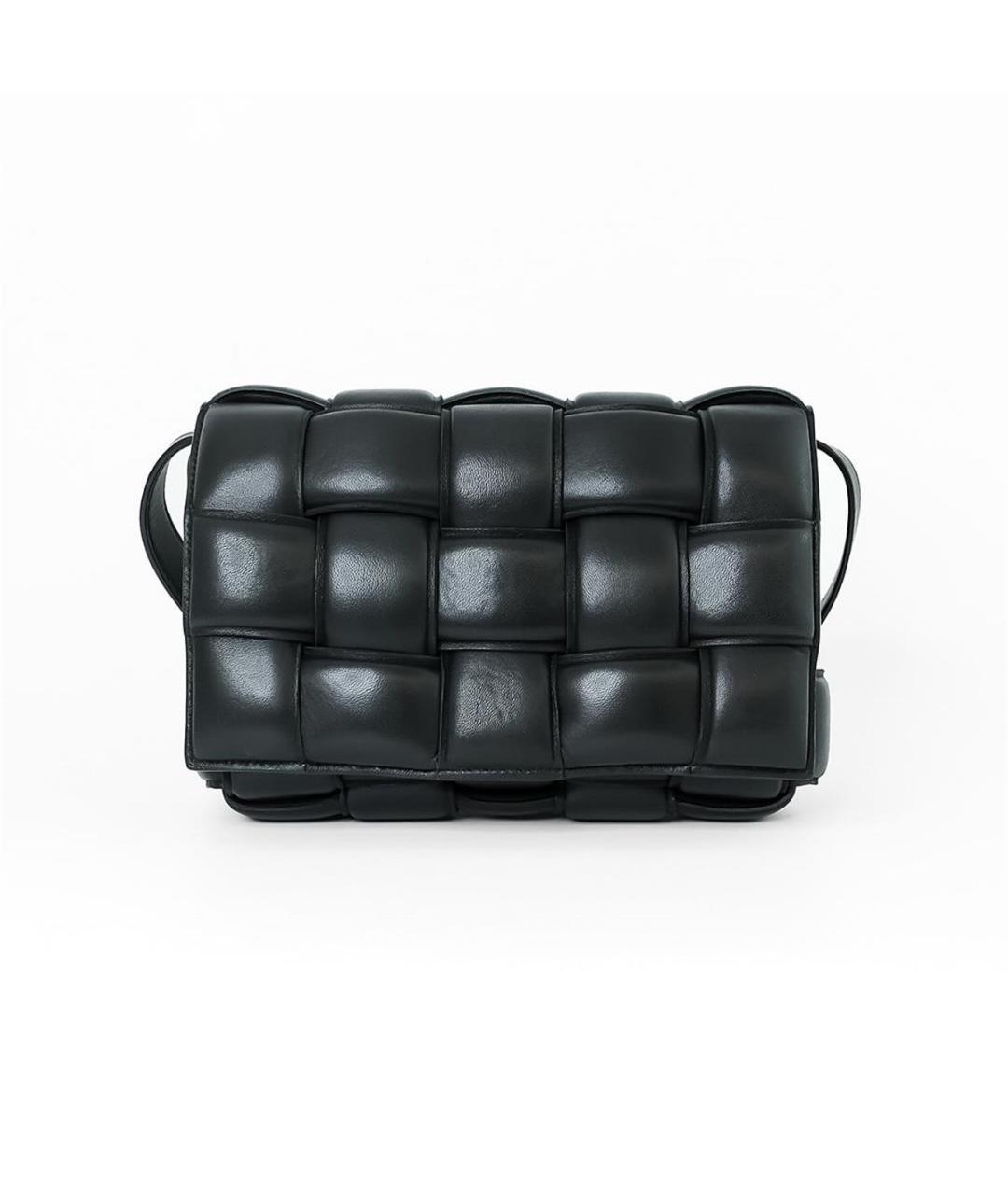 BOTTEGA VENETA Черная кожаная сумка через плечо, фото 1