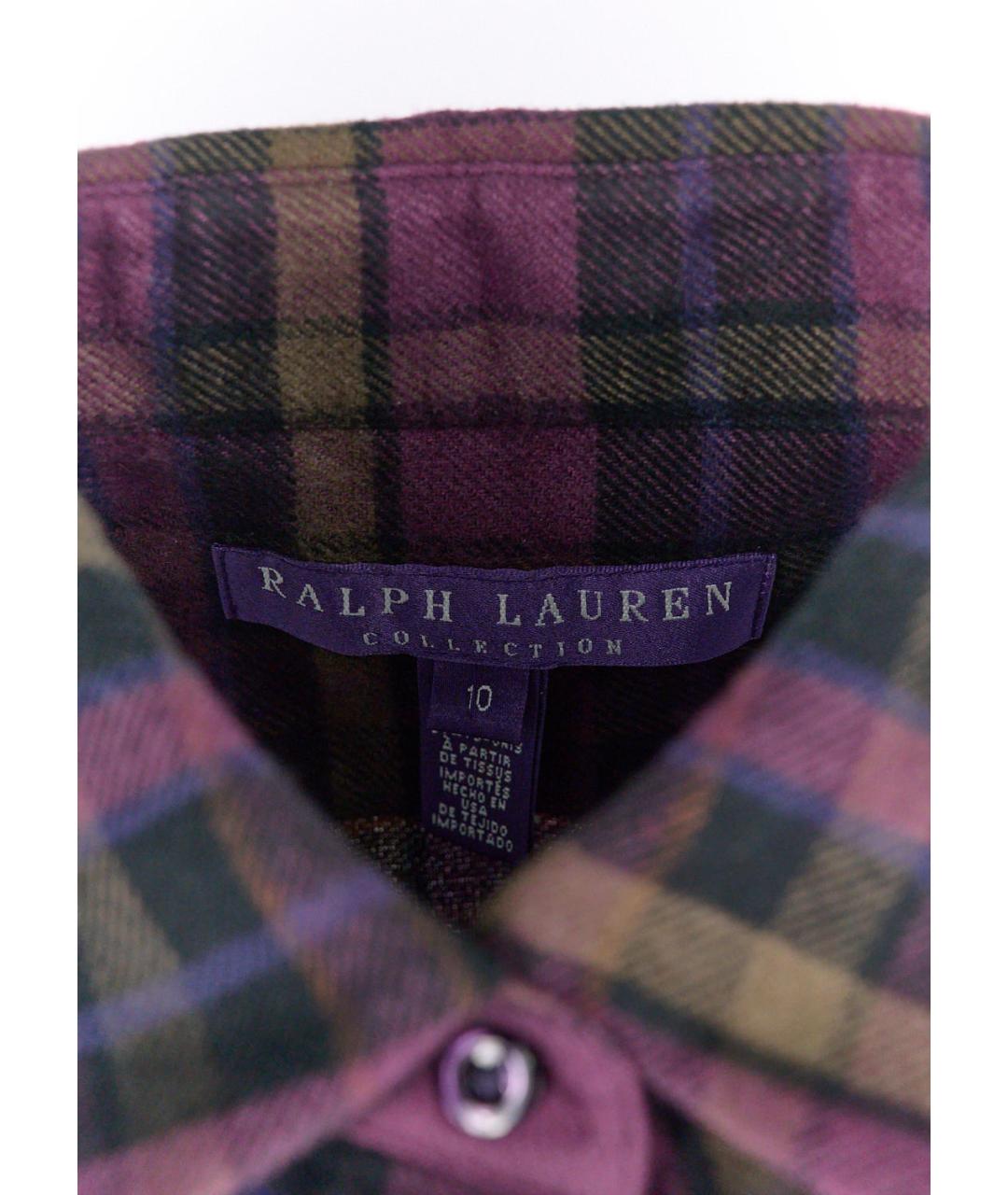 RALPH LAUREN Фиолетовая хлопковая рубашка, фото 3